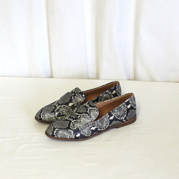 Madewell Alex Loafer Snake Embossed Leather New - Picture 1 of 5
